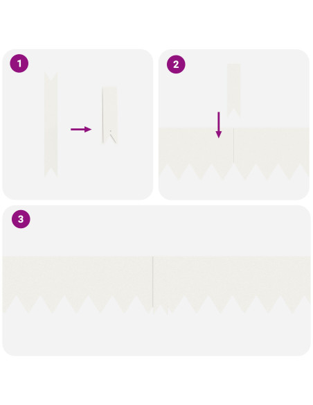 Bordura per Prato 50 pcs Bianco 100 x 0.05 x 20 cm