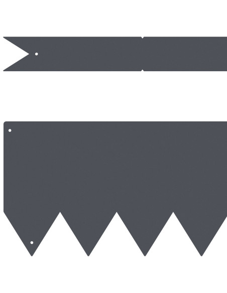 Bordura per Prato 50 pcs Antracite 100 x 0.05 x 20 cm