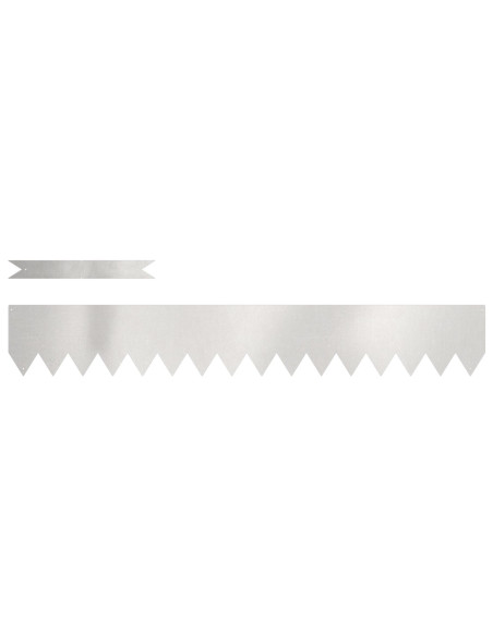 bordure per prato  10 pezzi 100x0,5x15 cm Acciaio inossidabile