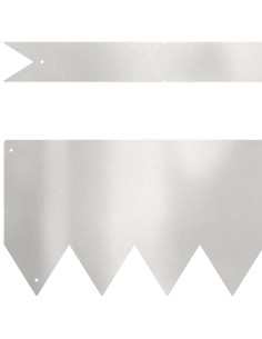 Bordura per Prato 30 pcs Argento 100 x 0.05 x 20 cm 2