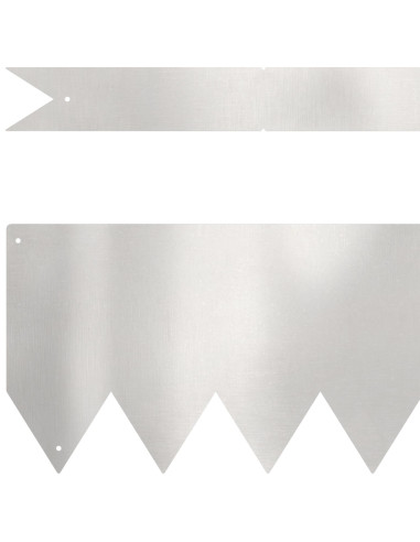 Bordura per Prato 30 pcs Argento 100 x 0.05 x 20 cm