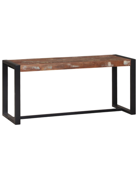 Panchina  Multicolore Legno massello riutilizzato 100 x 35 x 45 cm