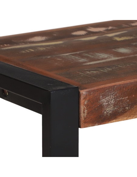 Panchina  Multicolore Legno massello riutilizzato 100 x 35 x 45 cm