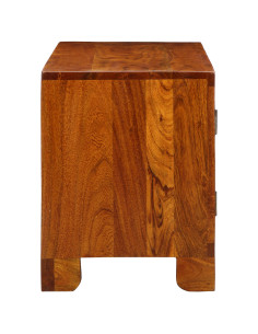 Panca per scarpe con porta Marrone miele 100 x 35 x 45 cm 2