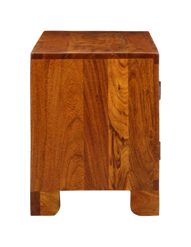 Panca per scarpe con porta Marrone miele 100 x 35 x 45 cm