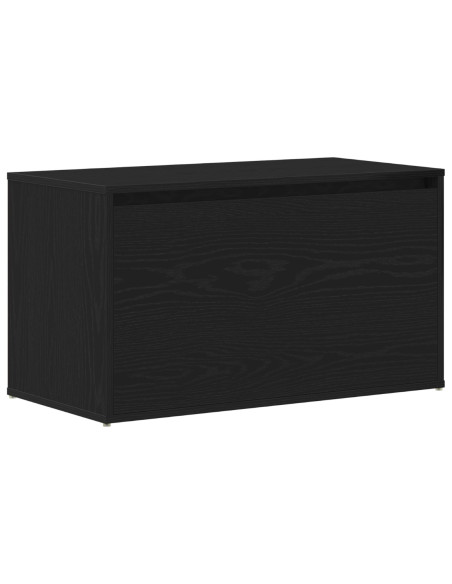 Panchina Hall  nera in rovere 80x40x45 cm in legno ingegnerizzato