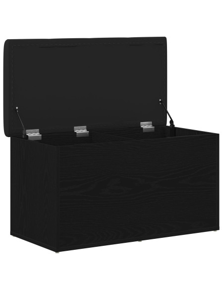 Panchina con contenitore Rovere Nero 82 x 42 x 45 cm