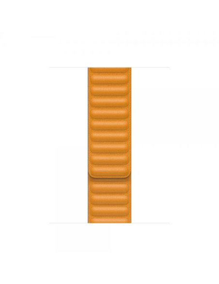 Apple 40mm California Poppy Leather Link - M/L Band Arancione Pelle