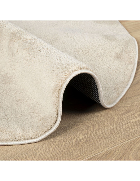 Tappeto d'area  Beige 120x170 cm Poliestere Antiscivolo