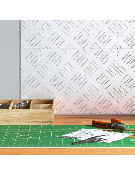 Gradini per Scale 4 pcs Argento 30 x 20 cm Alluminio