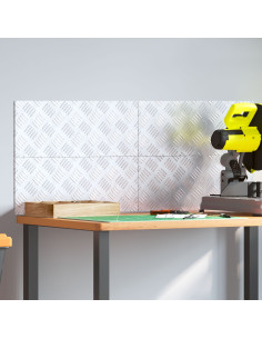 Gradini per Scale 4 pcs Argento 50 x 20 cm Alluminio