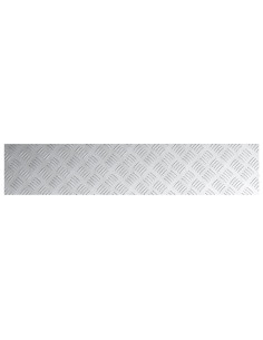 Gradini per Scale 4 pcs Argento 100 x 20 cm Alluminio
