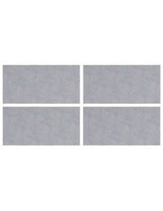 Gradini per Scale 4 pcs Argento 50 x 25 cm Alluminio