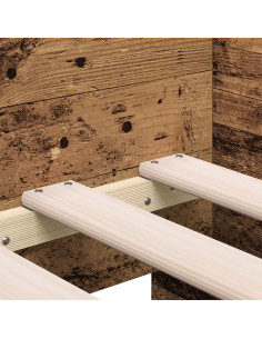 Daybed con testiera Legno vecchio 90 x 200 cm Legno multistrato
