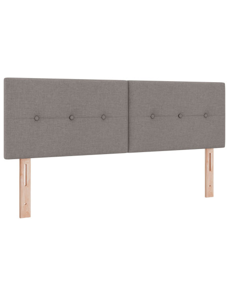 Letto a Castello con Materasso Tortora 160x200 cm Tessuto
