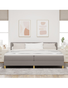 Letto a molle con materasso Talpa 200 x 200 cm Tessuto