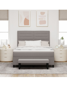 Letto a molle con materasso Talpa 160 x 200 cm Tessuto