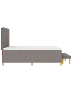 Letto a molle con materasso Talpa 140 x 190 cm Tessuto