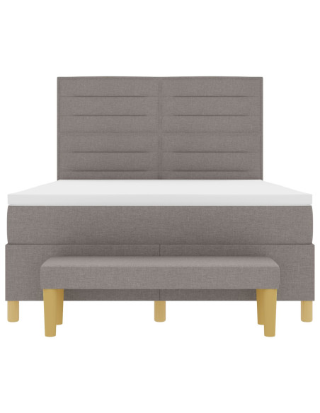 Letto a molle con materasso Talpa 140 x 200 cm Tessuto