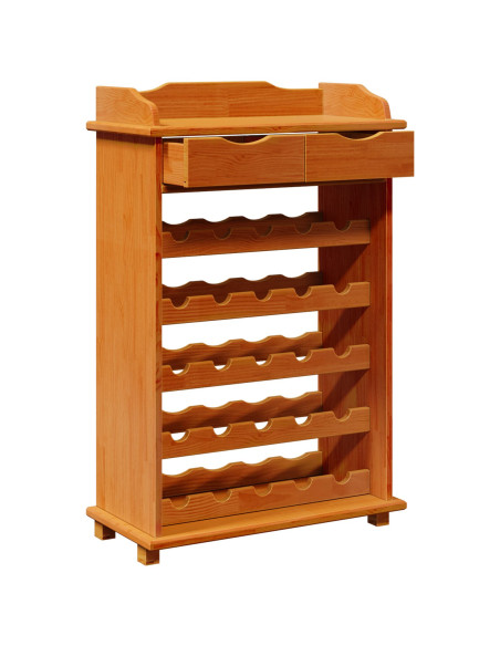 Portabottiglie 90x60x30 cm Legno Massello di Pino