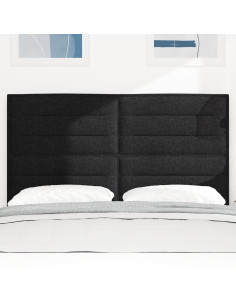 Testiera con testiera Nero 144 cm Pelle Sintetica