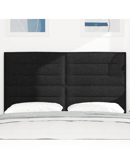 Testiera con testiera Nero 144 cm Pelle Sintetica