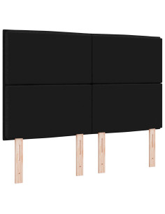 Testiera con testiera Nero 160 cm Pelle Sintetica