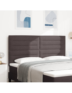 Testiera con testiera Marrone Scuro 180 cm Pelle Sintetica