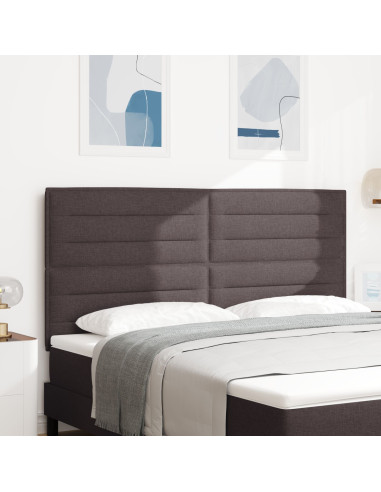 Testiera con testiera Marrone Scuro 180 cm Pelle Sintetica