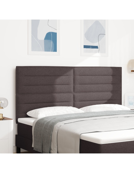 Testiera design Lines  Marrone scuro 180 cm Tessuto