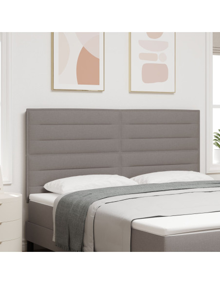 Testiera Design Linee Tortora 180 cm Tessuto