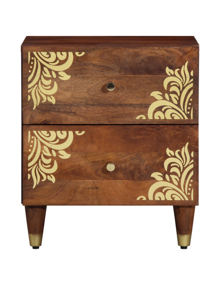 Armadio da Notte con cassetto Marrone miele 40 x 33 x 46 cm