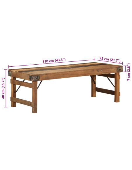 Tavolino da salotto Marrone 110 x 55 x 40 cm