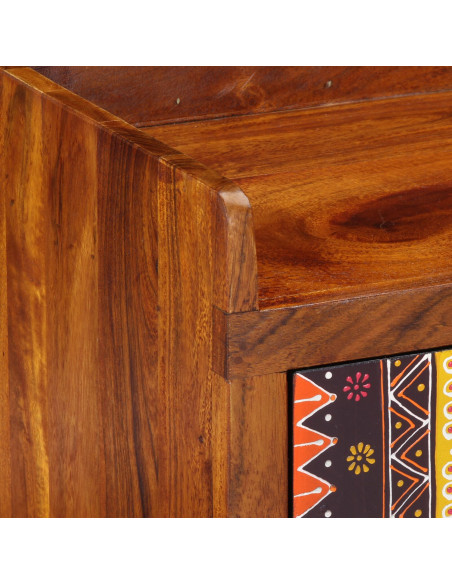 Panca per scarpe con cassetto Marrone miele 100 x 35 x 45 cm