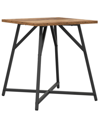 Set tavolini 2 pcs Legno Antico e Nero