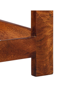 Tavolino Floreale con cassetto Marrone 35 x 35 x 75 cm 2