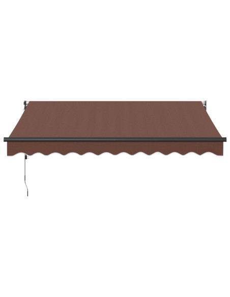 Tenda da Sole Retrattile Automatica Marrone 300x250 cm
