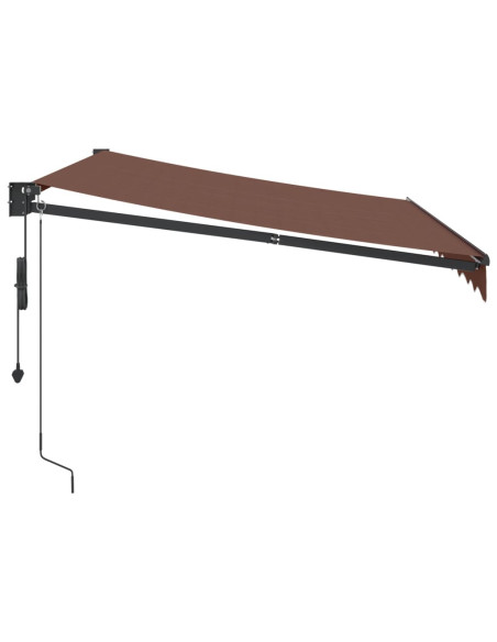 Tenda da Sole Retrattile Automatica Marrone 300x250 cm