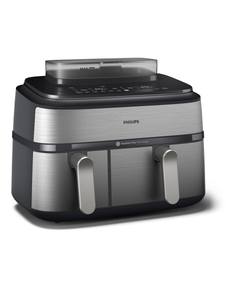Philips 5000 series Airfryer doppio cestello con cottura a vapore, friggitrice ad aria da 9.0L, 19 metodi di cottura, App per ri