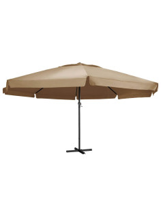 Ombrellone da Esterni con Palo in Alluminio 600 cm Grigio Talpa