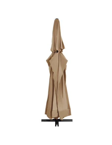 Ombrellone da Esterni con Palo in Alluminio 600 cm Grigio Talpa