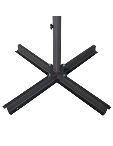 Ombrellone da Esterni con Palo in Alluminio 600 cm Grigio Talpa