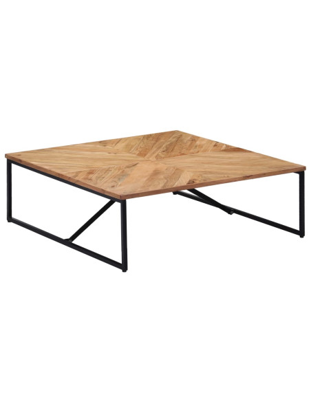 Tavolino da Caffè 110x110x36 cm Legno Massello di Acacia