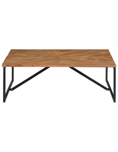 Tavolino da Caffè 110x110x36 cm Legno Massello di Acacia 2