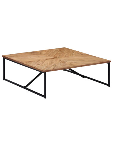 Tavolino da Caffè 110x110x36 cm Legno Massello di Acacia