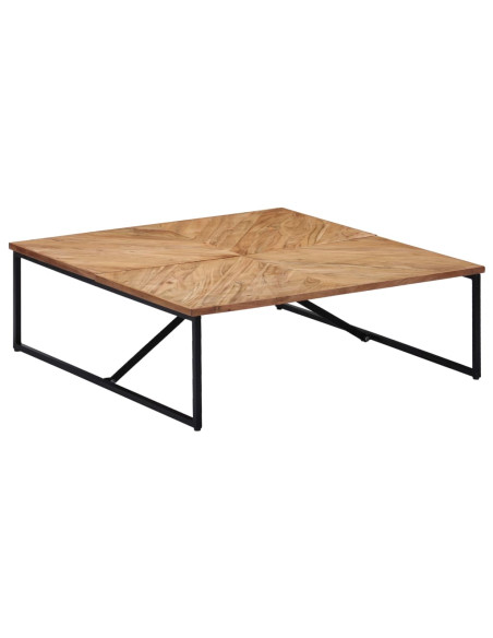 Tavolino da Caffè 110x110x36 cm Legno Massello di Acacia