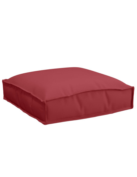 Cuscini per pallet  per seduta 2 pezzi Rosso Vino 40x40x8 cm Tessuto Oxford