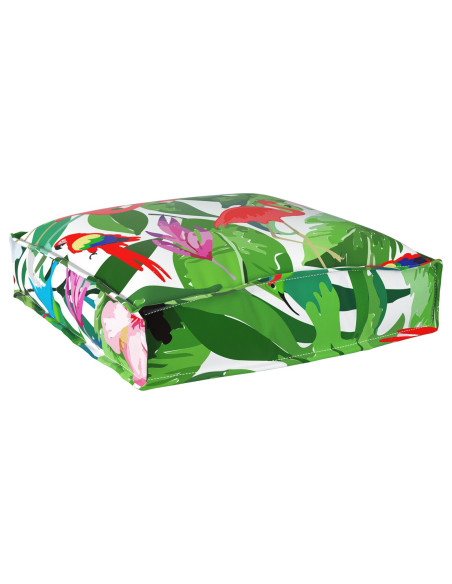 Cuscini per pallet  per seduta 2 pz Tropical Jungle 40x40x8 cm Tessuto Oxford