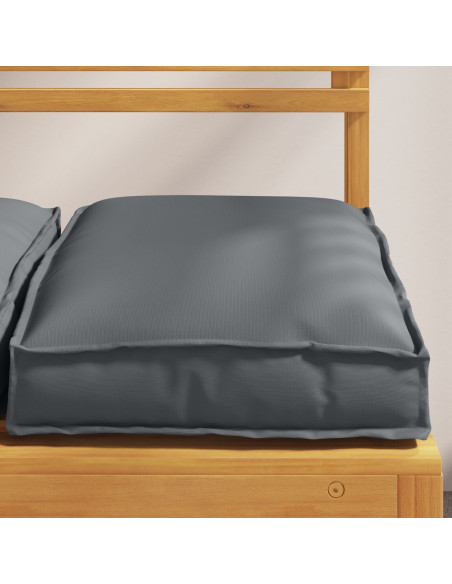 Cuscini per pallet  per seduta 4 pz antracite 40x40x8 cm tessuto Oxford