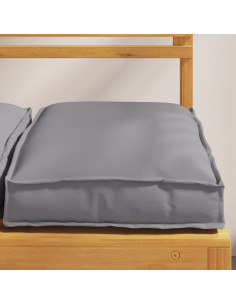 Cuscino 4 pcs Grigio 40 x 40 x 8 cm Tessuto Oxford